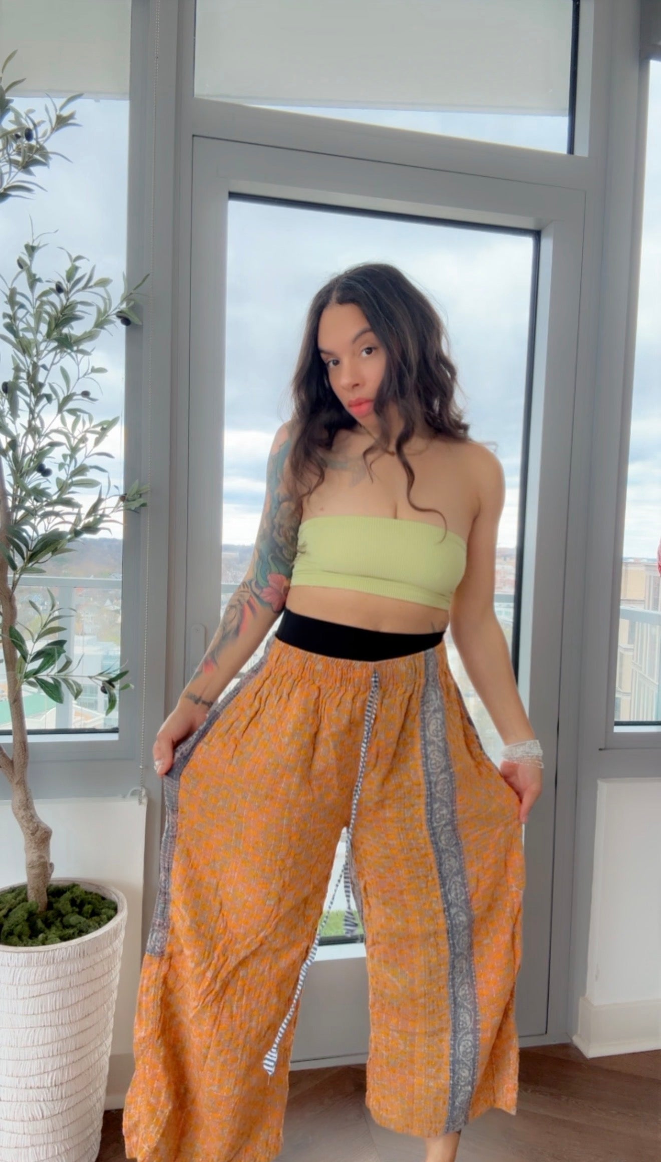 ** Reversible Kantha Lounge Pants (only)