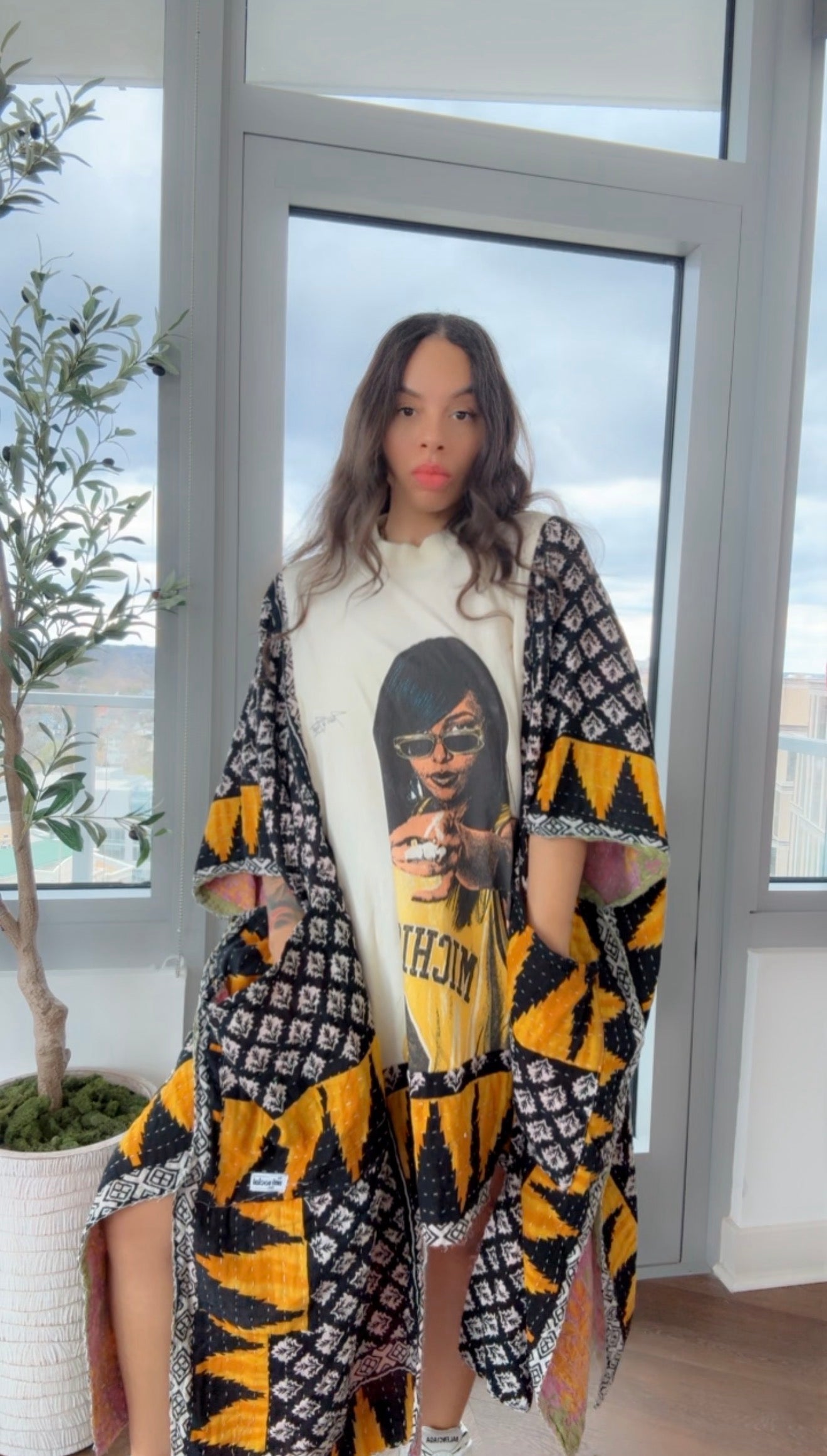 RARE Aaliyah Original Kantha Band Tee Muu (Premium)