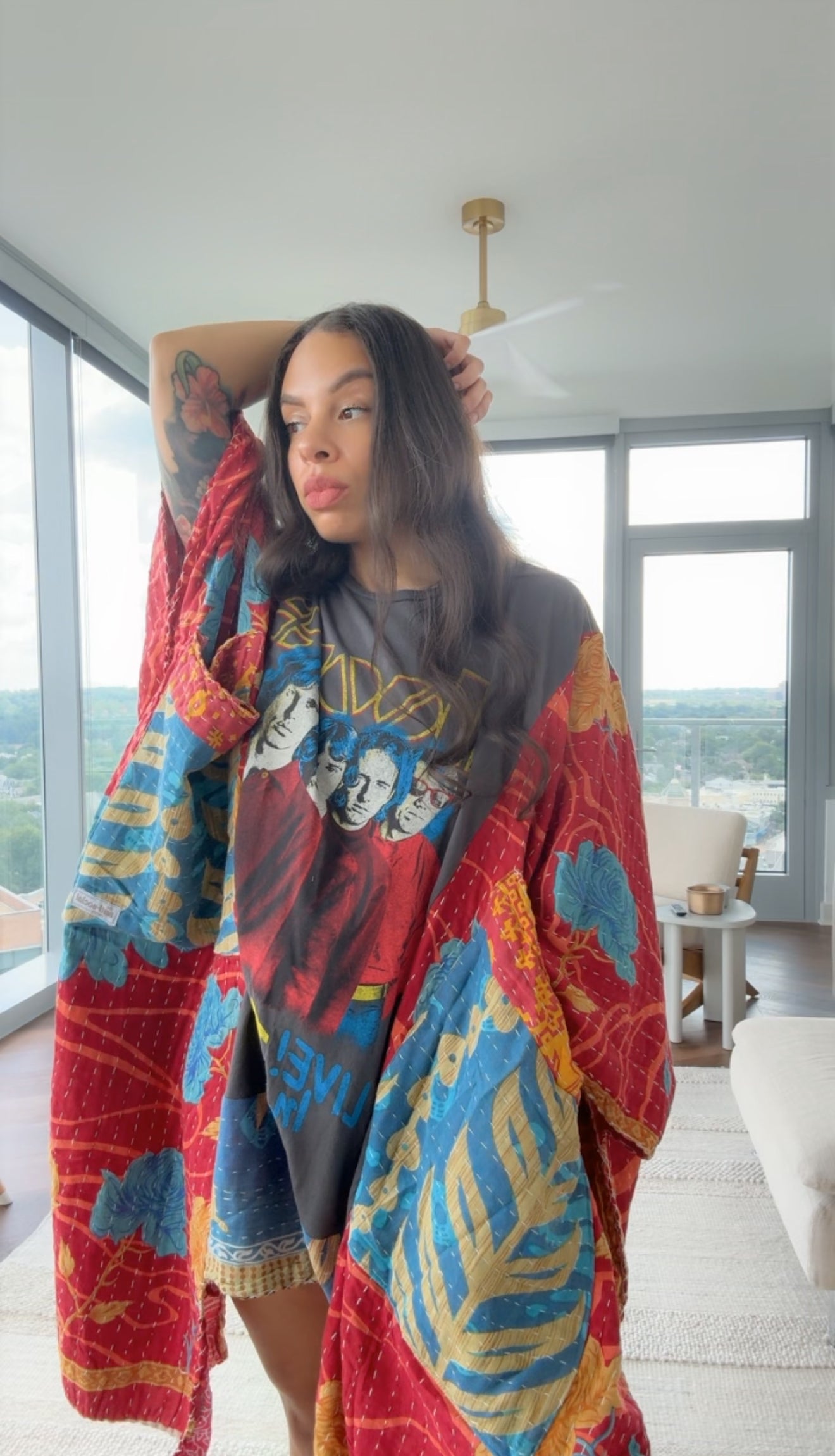 *The Doors Original Kantha Band Tee Muu