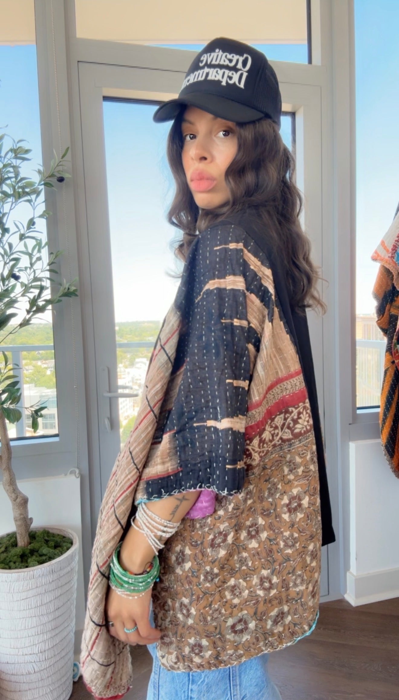 * Jimi Hendrix Kantha Band Tee Poncho