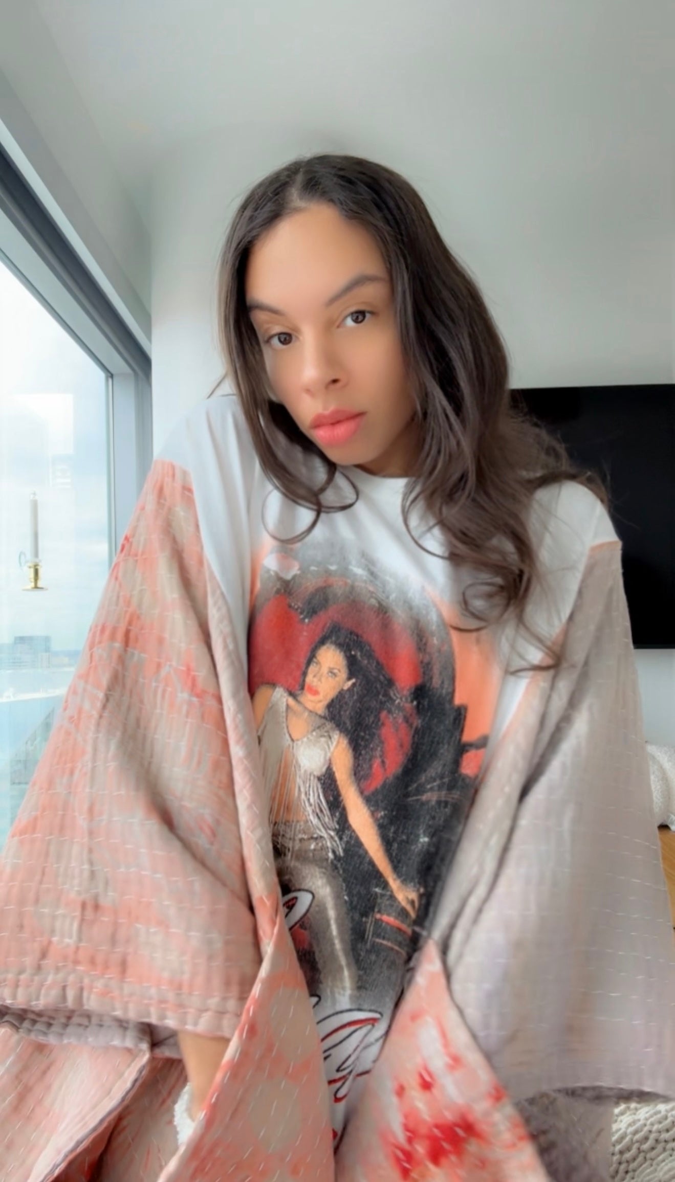 Aaliyah Original Kantha Band Tee Muu (hand dyed)