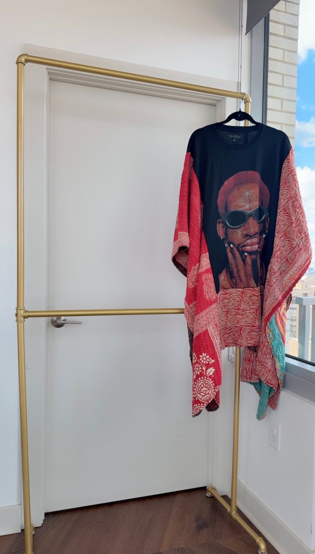 Dennis Rodman RARE Zebra Print Original Kantha Band Tee Muu (Premium)