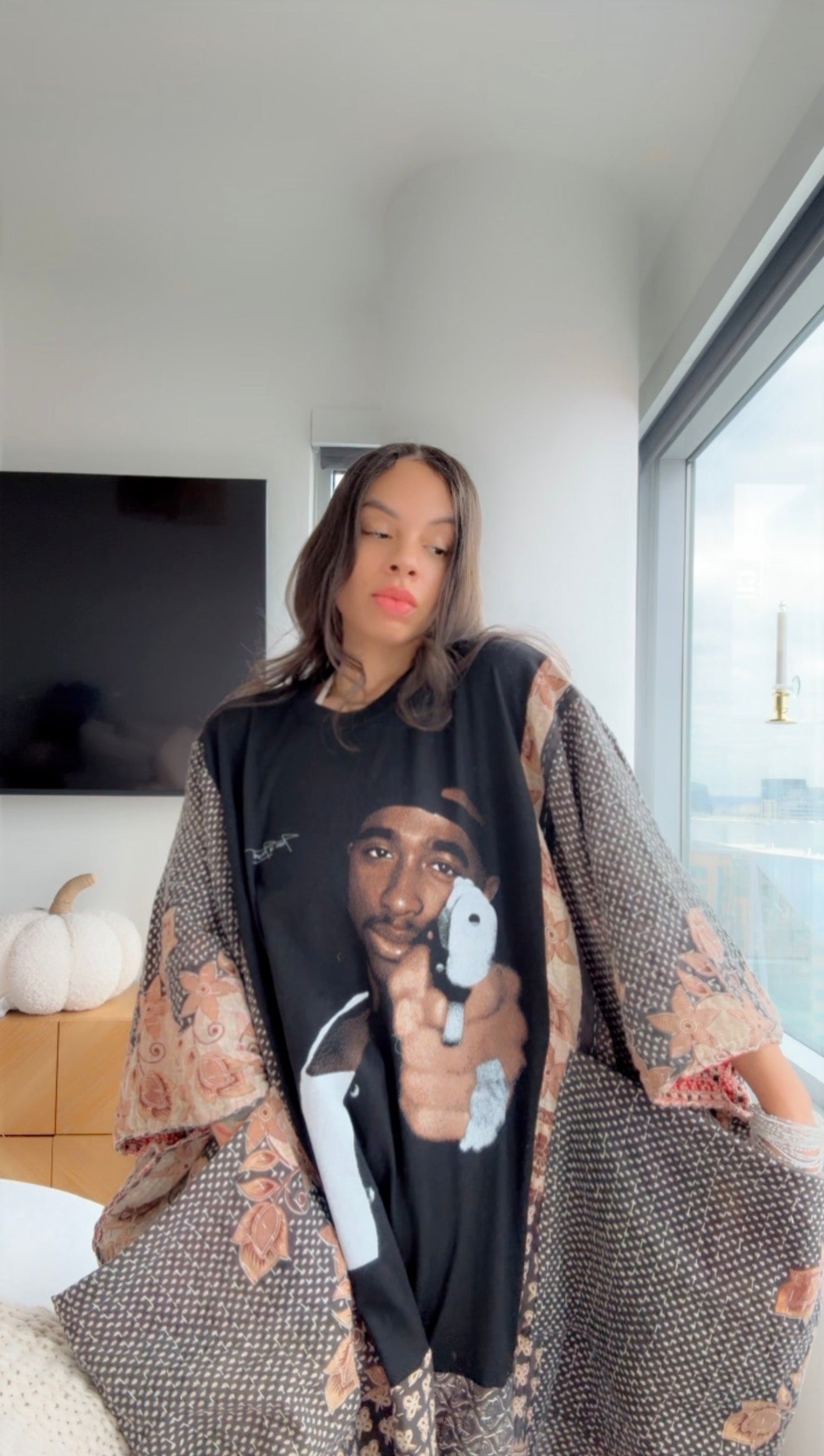 Tupac Thug Life Original Kantha Band Tee Muu