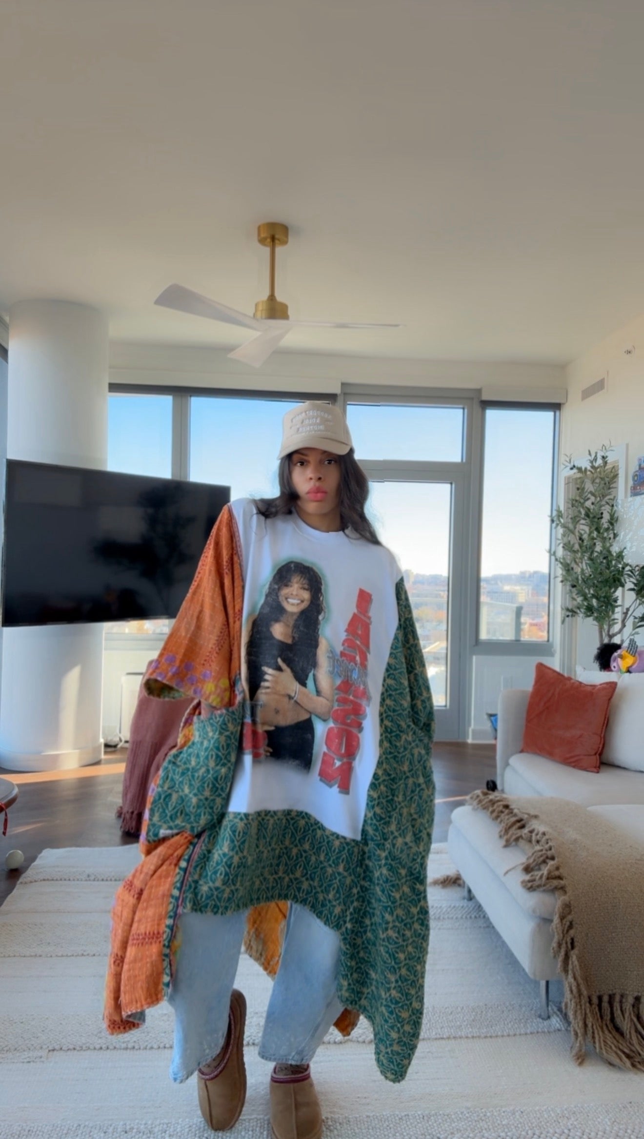 *Janet Jackson Original Kantha Band Tee Muu