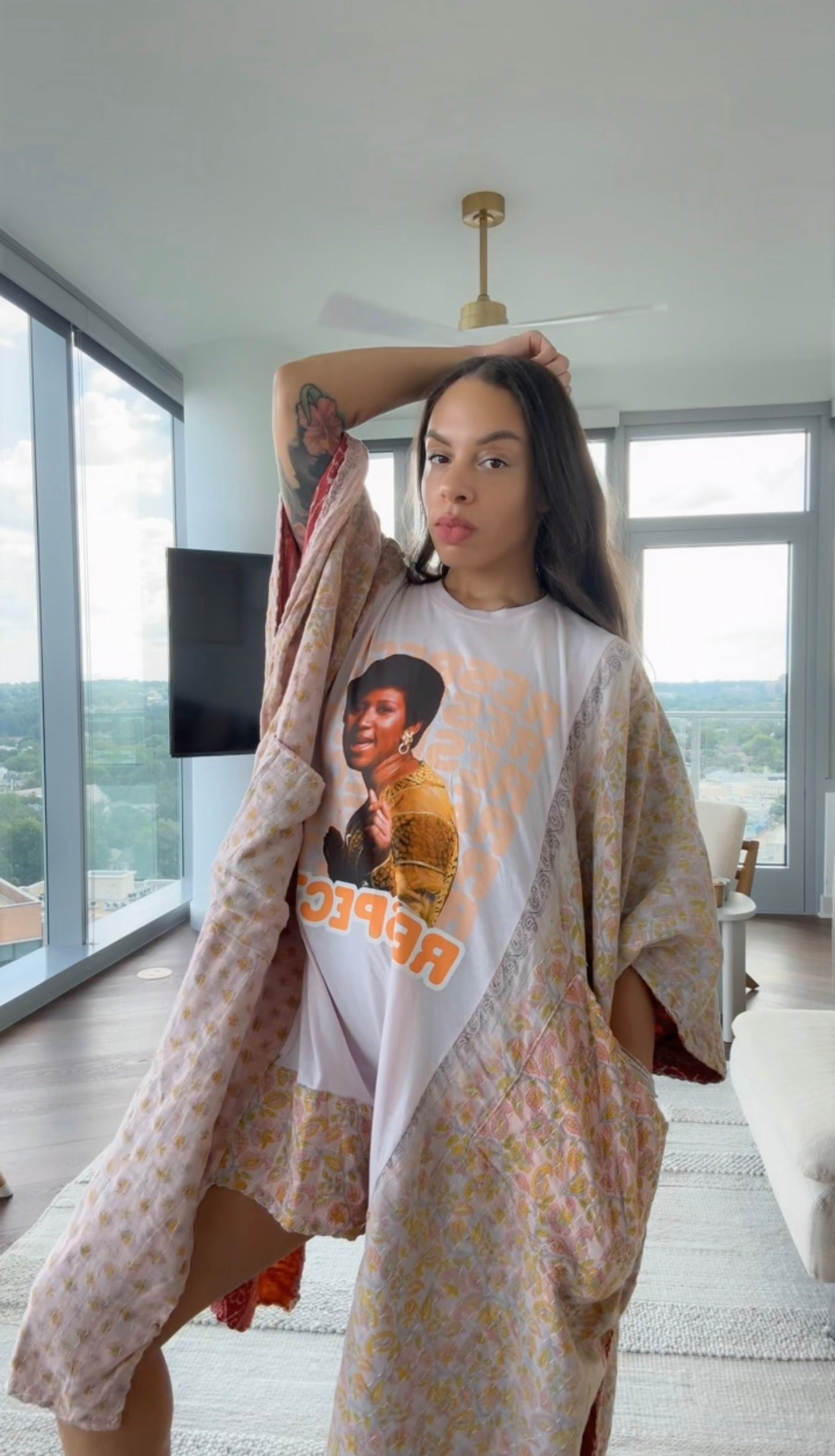 *Aretha Franklin Original Kantha Band Tee Muu