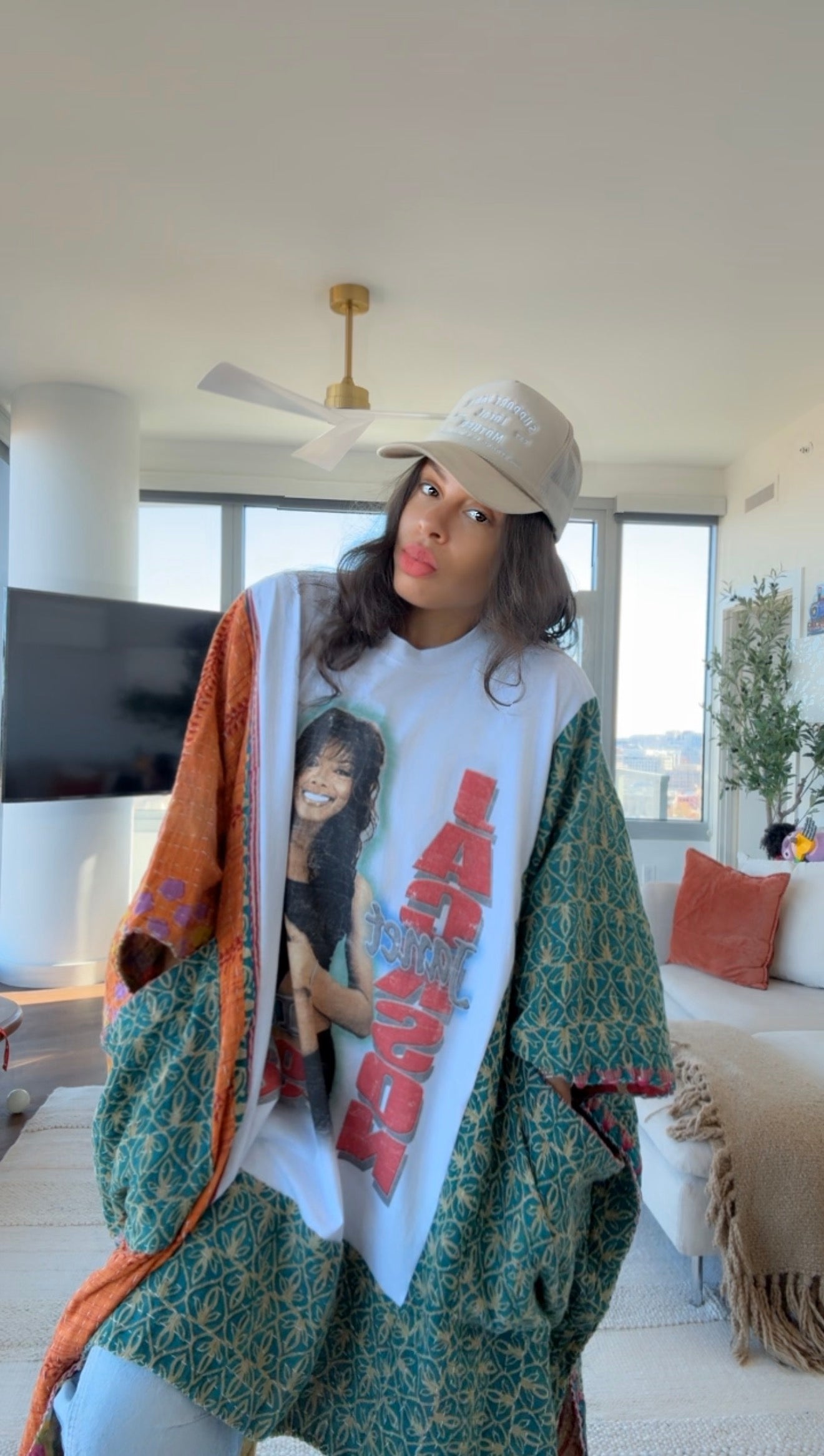 *Janet Jackson Original Kantha Band Tee Muu