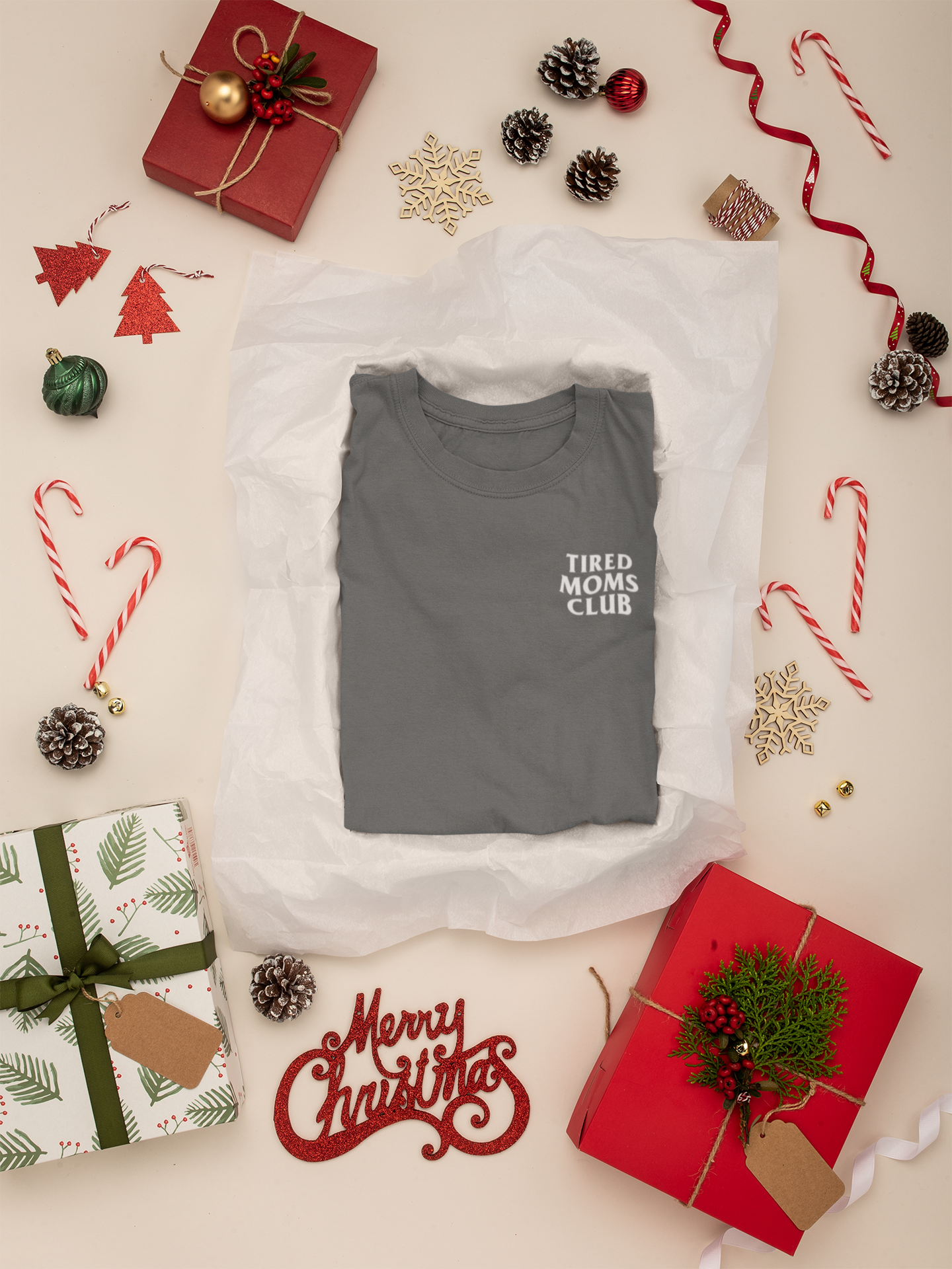 Tired Moms Club Crewneck Sweatshirt (pepper)