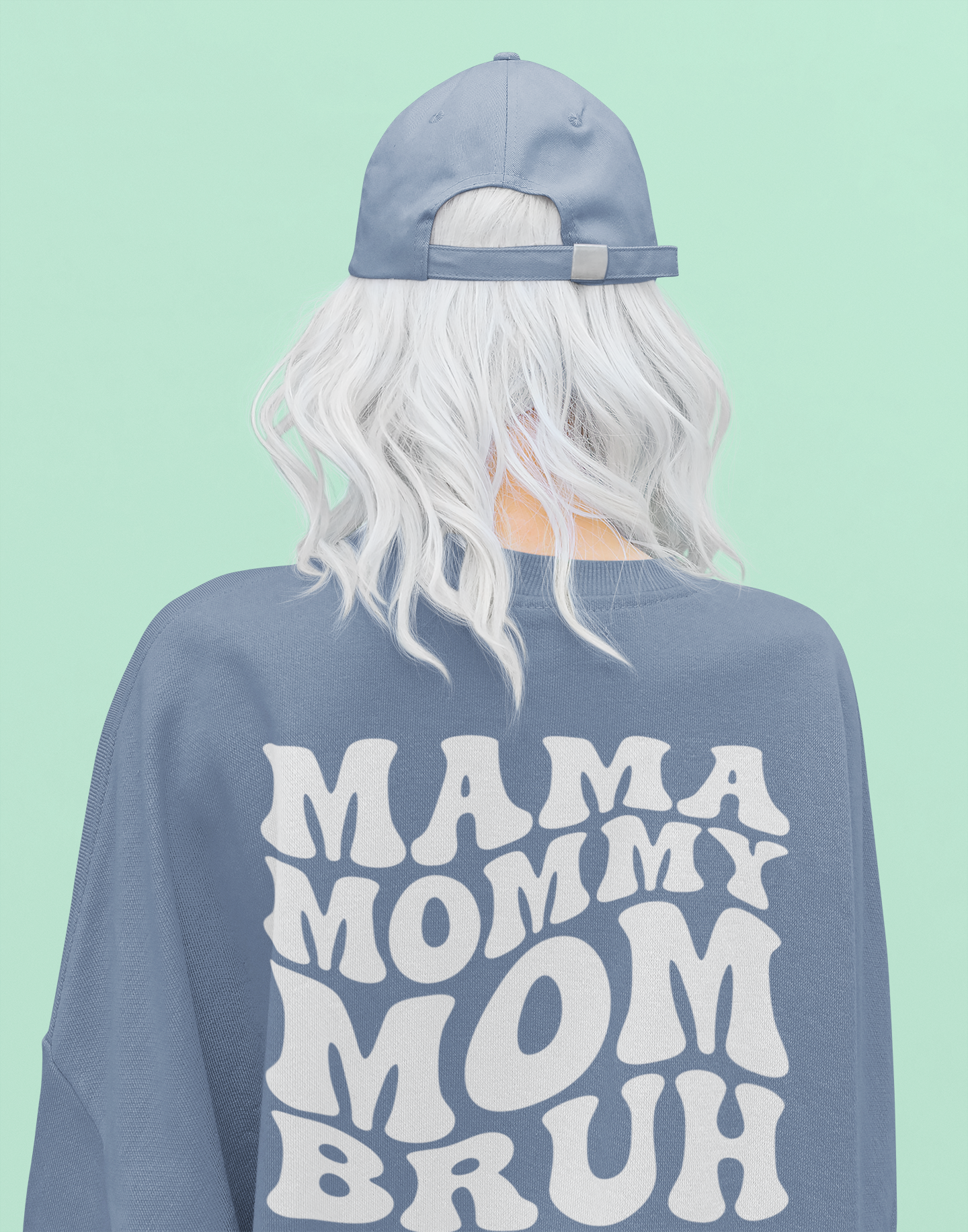 Mama Mom Bruh Tee (denim)