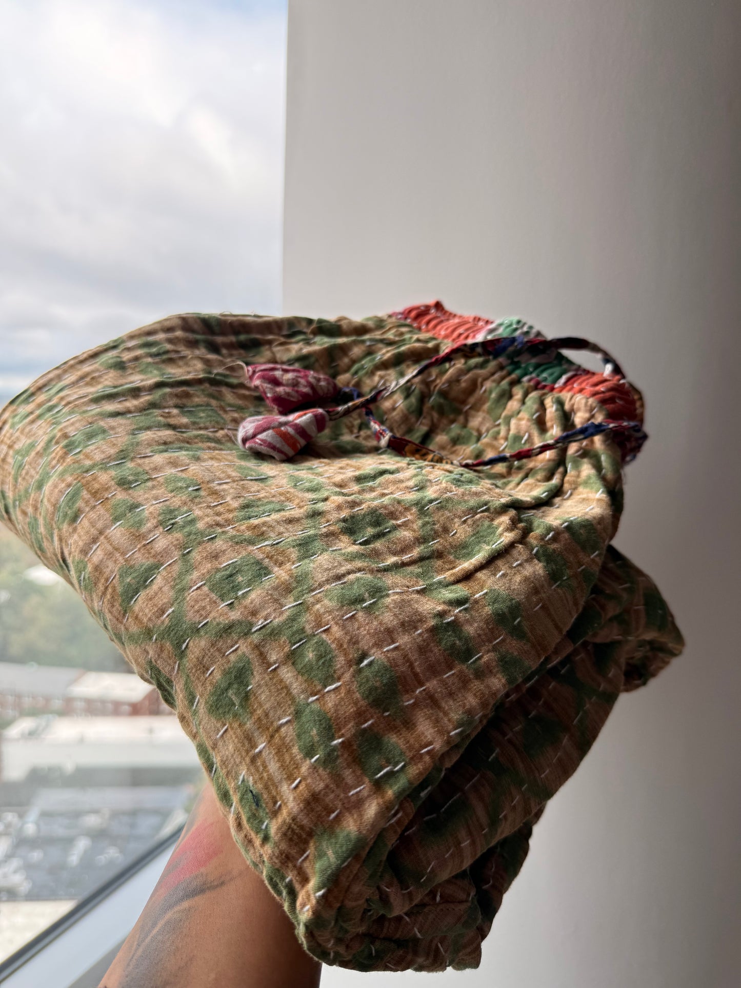 *Reversible Kantha Lounge Pants