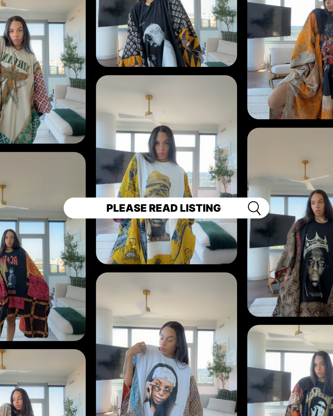 *Listing To Purchase a Custom Original Kantha Band Tee Muu