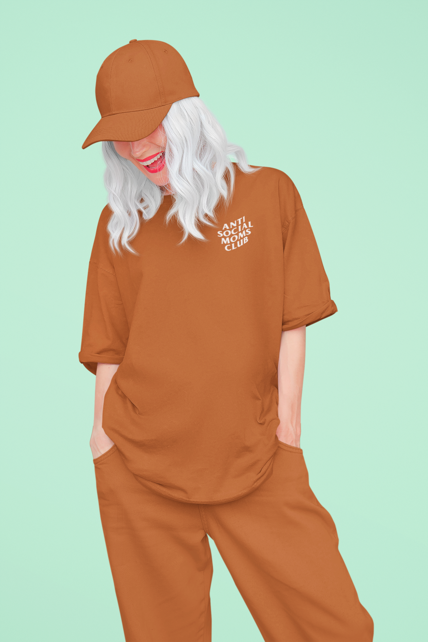 The Anti- Social Moms Club Tee (Yam)