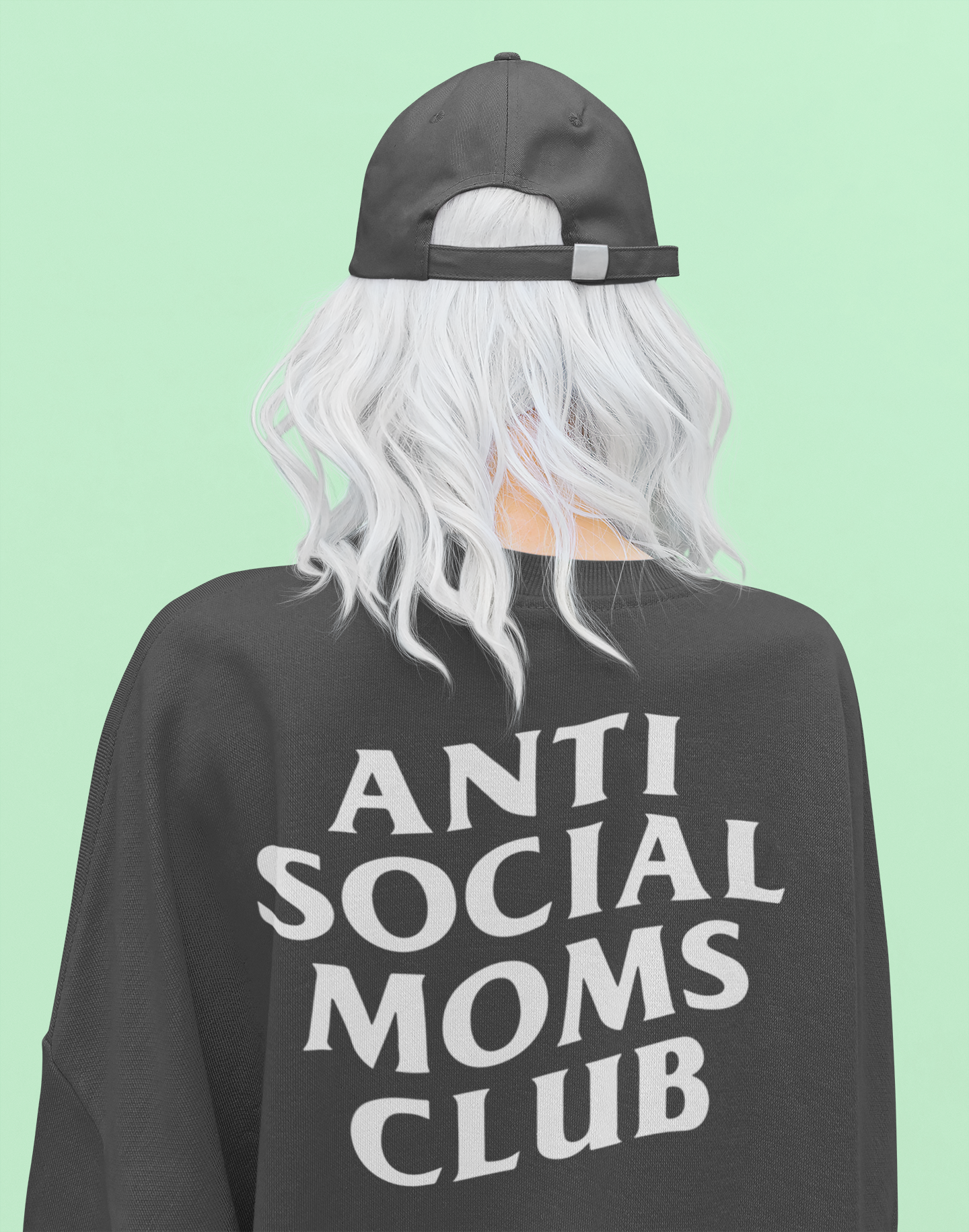 The Anti-Social Moms Club Tee (Pepper)
