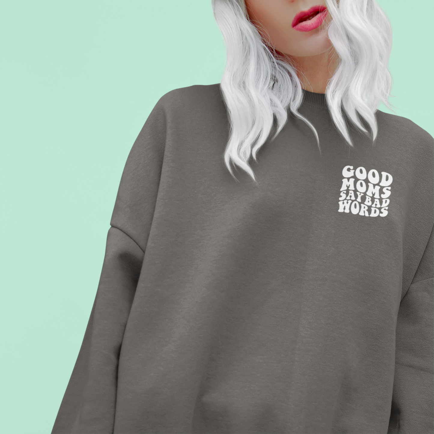 Good Moms Say Bad Words Tee (pepper)