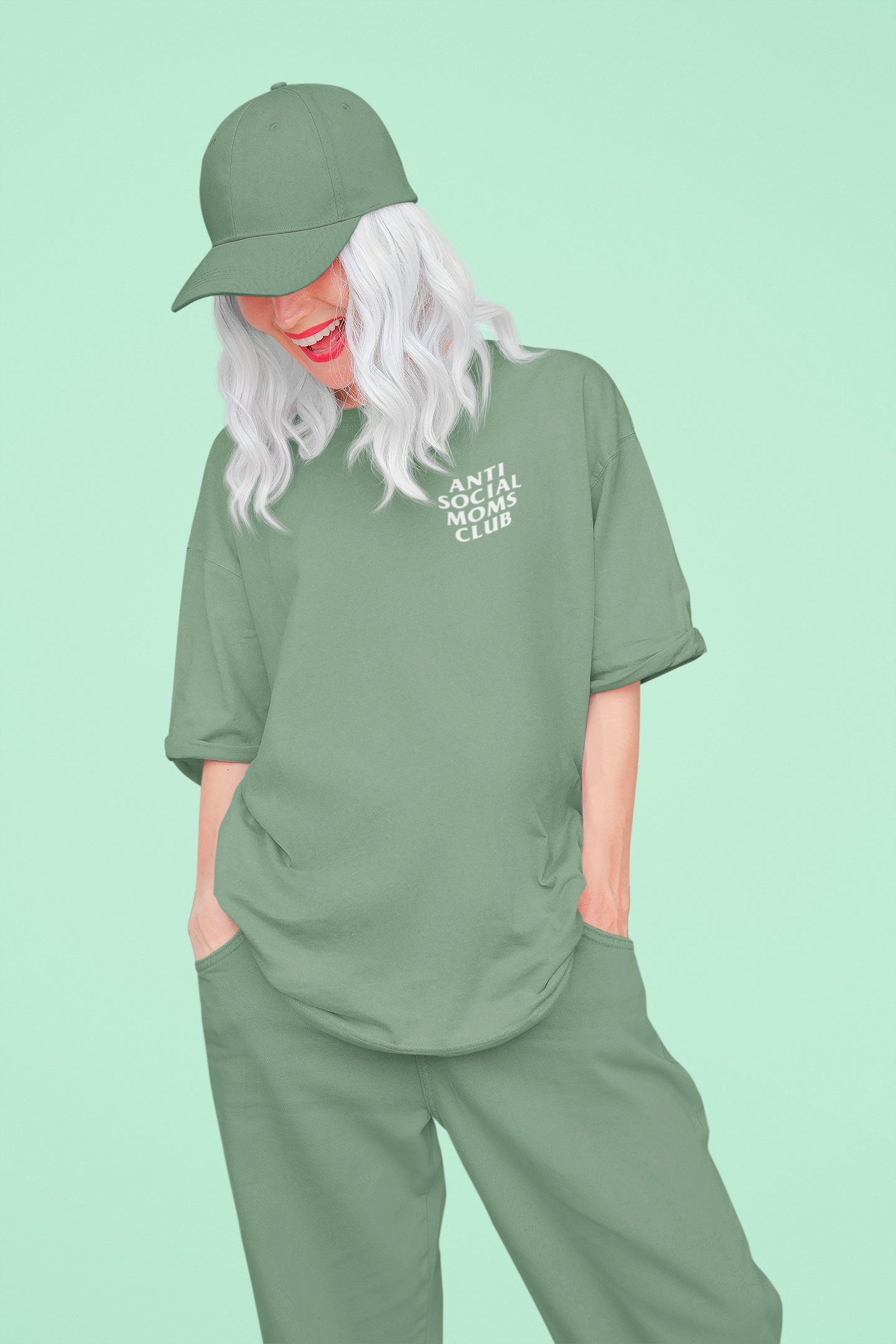 The Anti-Social Moms Club Tee (Bay)